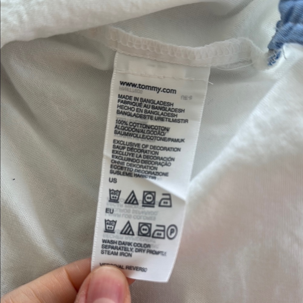 TOMMY HILFIGER White Button Down Shirt Classic Cotton - Toddler Boy 18 months - Picture 5 of 5